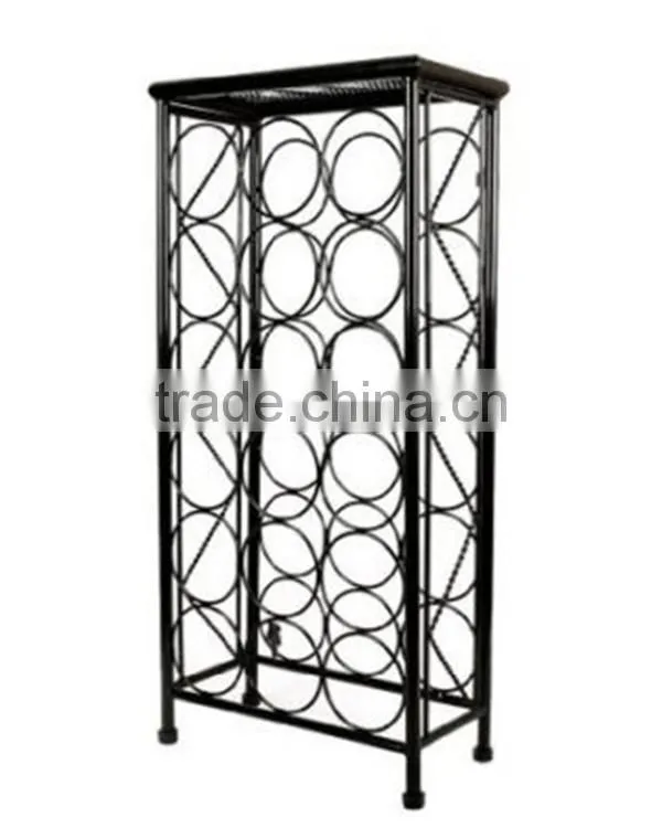 18 High Quality Floor Standing Wine Bottle Display Rack
