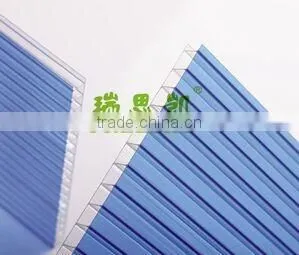 CL SHEET 8 mm thick double PC sunshine board.Greenhouse polycarbonate hollow sunshine pc sheet for roofing