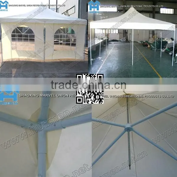 White polyester Garden Gazebo 4x4m