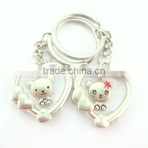 Love metal heart key ring for you