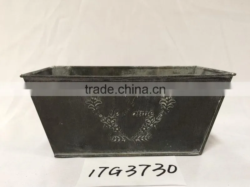 nanning wholesale cheap home goods products indoor decorative tall square pot planter