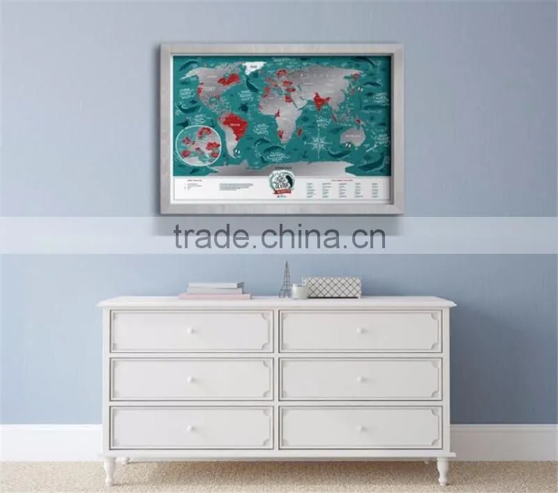 Scratch Places Off World Map Places I've Been Travel Map Great Scratchable Map Gift For Any Traveler