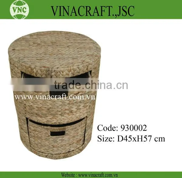 Rectangular Bamboo Water hyacinth Storage Basket in natural