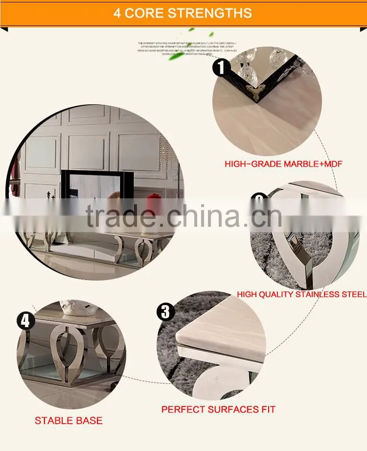 E376 New Style Stainless Steel TV Stand