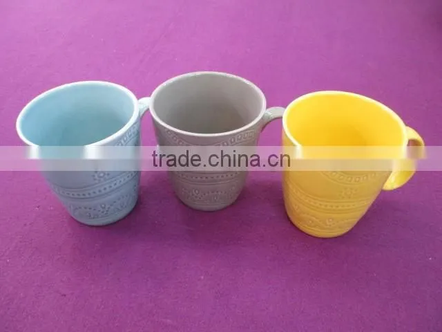 Ceramic Stoneware tall 14/15/16 Oz drinkware cup fancy coffee cups and mugs