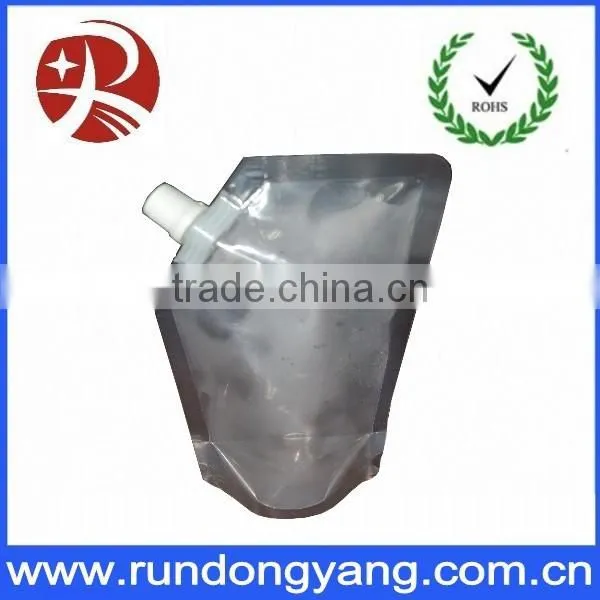 Custom plastic packaging bags with spout for printing