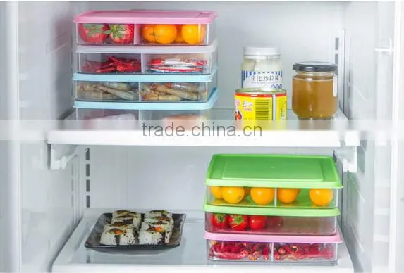 Wholesale Stock Small Order Kitchen Plastic Food Seal Crisper Box