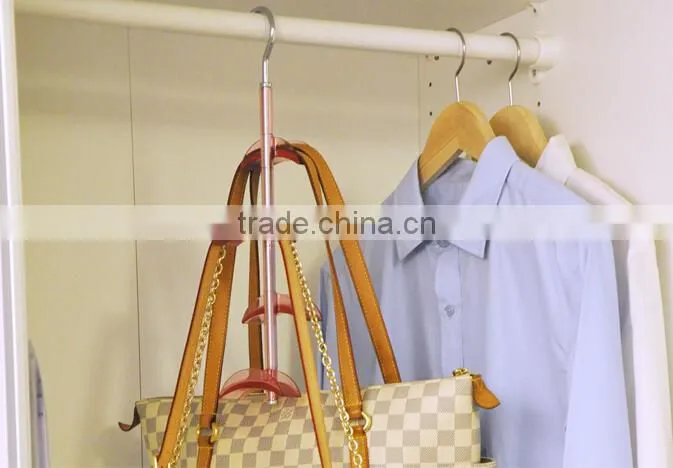 360 Degree Rotatable 4 Layer Hook Rack Bag Rack Bag Hanger