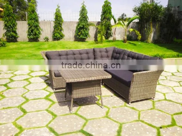 Outdoor PE Rattan Garden Sofa Set