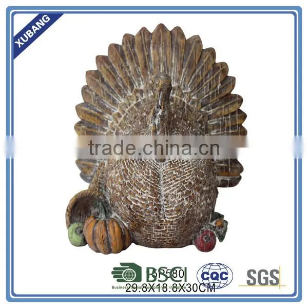 harvest turkey with antique finish POLY RESIN TABLE TOP
