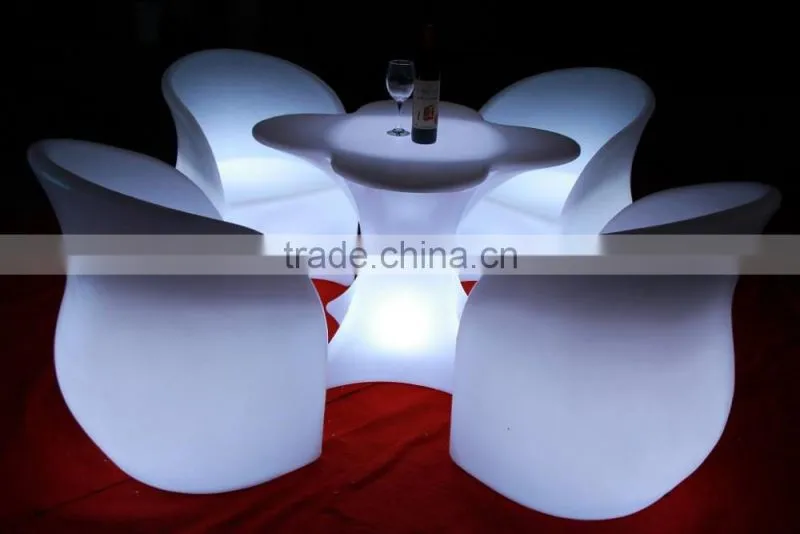 High quality PE plastic Infrared Remote control bar led furniture