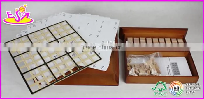 Hot new product for 2015 wooden sudoku toy for kids,Educational toy wooden toy sudoku,Wooden Deluxe Sudoku Board Game W11A014