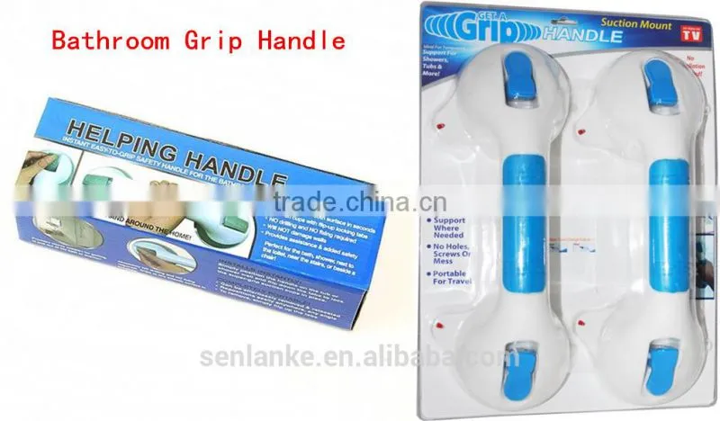 2014 Hot sale Suction Cup plastic TV Bathroom Bath Grab Bar