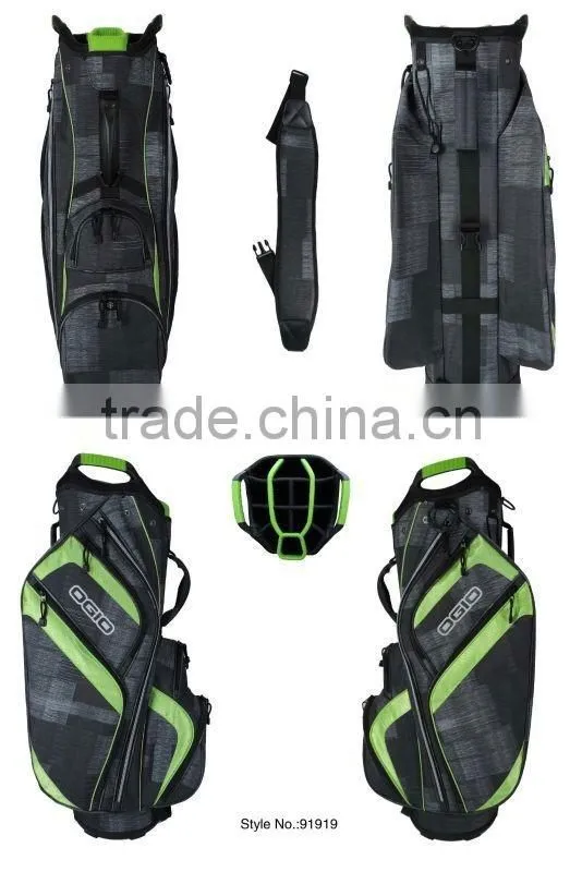 Waterproof Golf Stand Bag with Waterproof Zipper