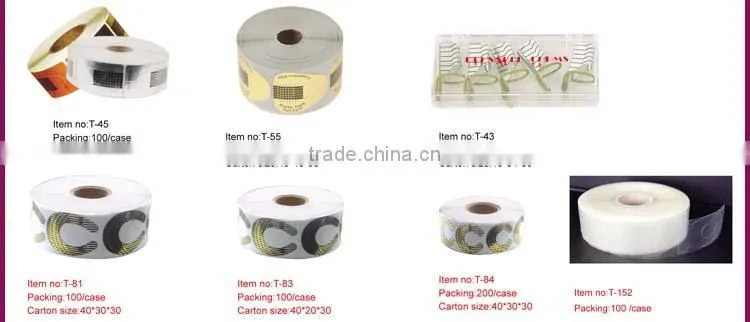 Newair Professional 500 pcs big C shape gel Nail Accessories forms