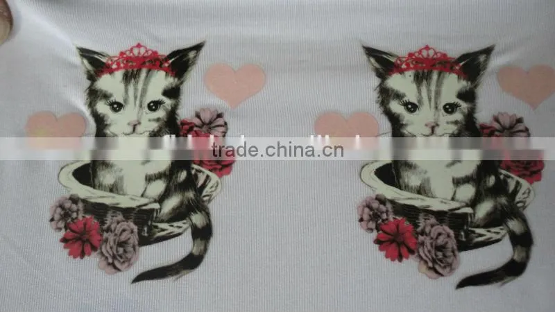 2014 new design glitter heat transfer label for garment/heat transfer paper