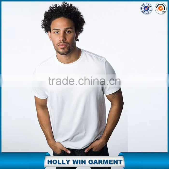 China Wholesale O neck white tshirt for men, bulk blank T-Shirts