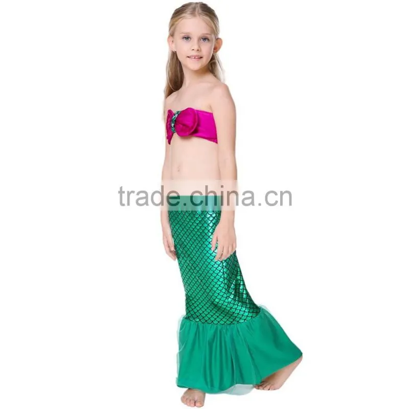 Swimmable Mermaid Tail Costume Swimwear Princess Mermaid Bikini Swimsuit