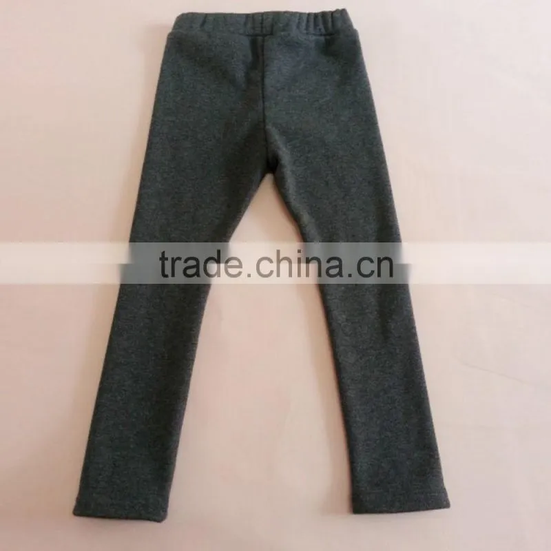 Children Girls Winter Leggings, Children Fashion Winter Pants Plain Pants, Elastic Waist Leggings