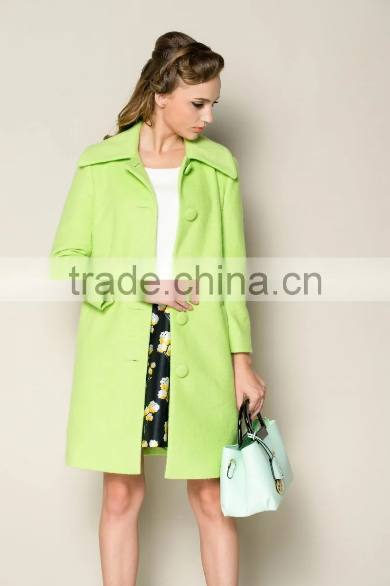 high fashion winter plain luxury elegant women long coat turkey, women model coat