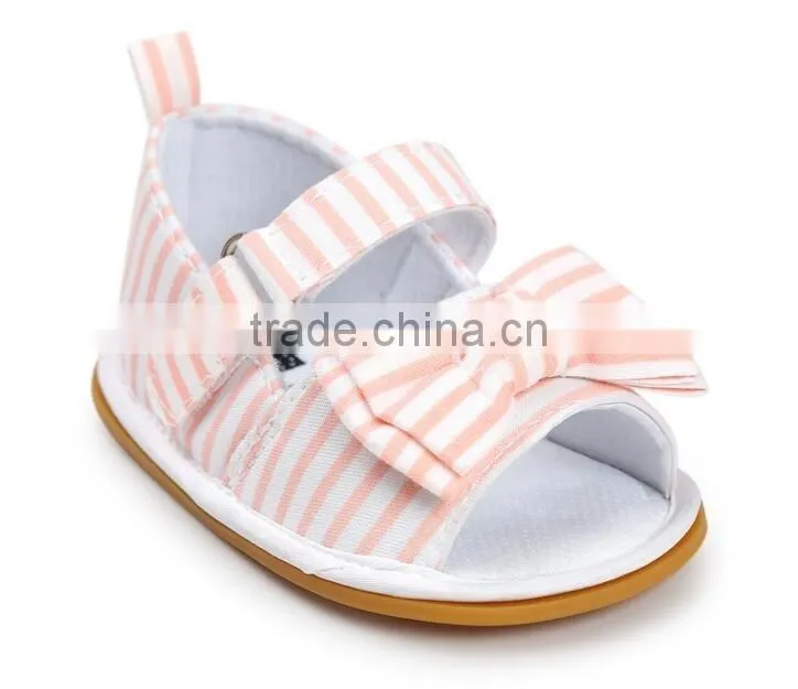 denim baby girl shoes, stripe baby girl shoes