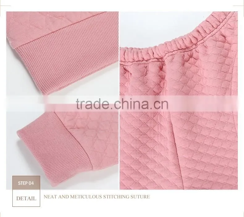 Logo printed Qianxiu cotton and modal wholesale ladies winter sleepwear