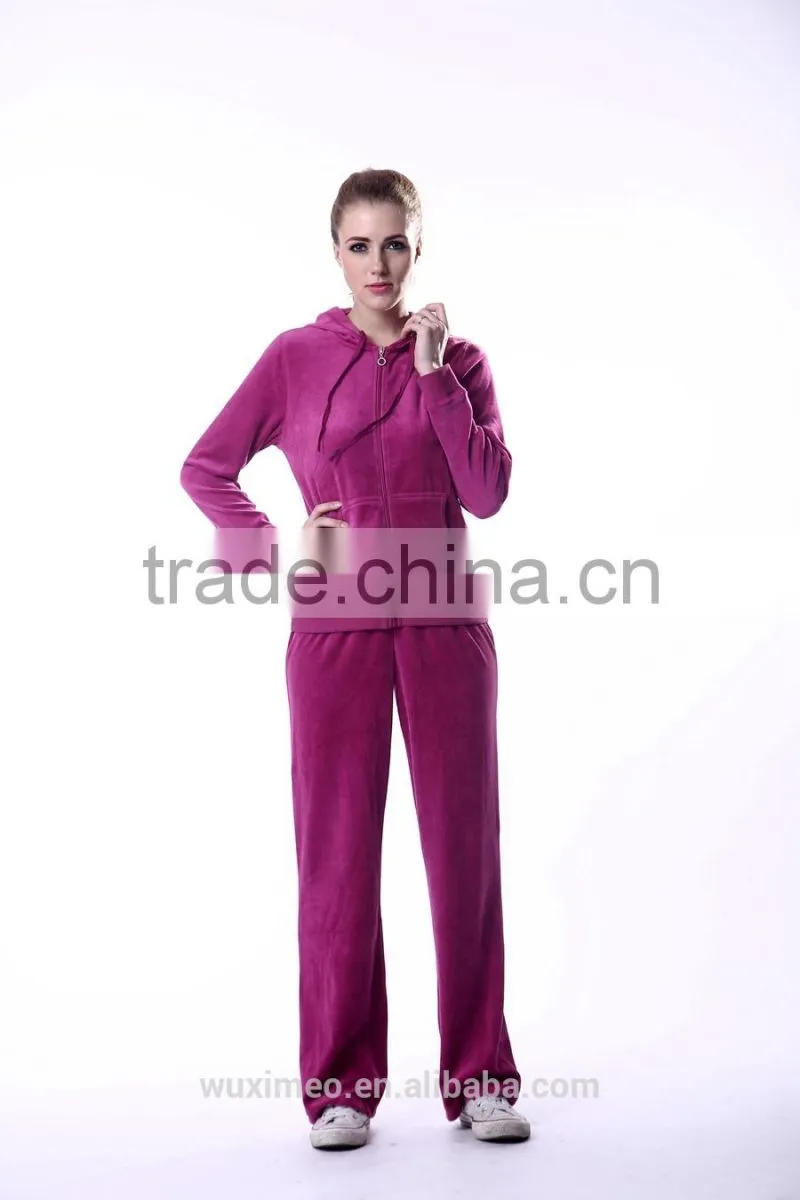women's track suit 2015 jogging track suit velour set