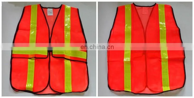 100%Polyester Apparel Cheap Safety Reflective Vest