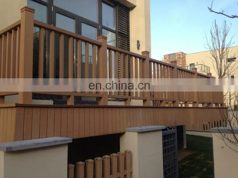 2017 Outdoor an-ti termites waterproof decorative garden wpc fence composite railing