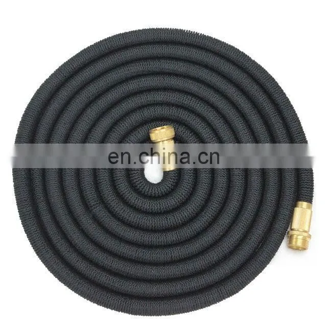Nature Latex Expandable Garden Water Hose With Brass Metal Connectors