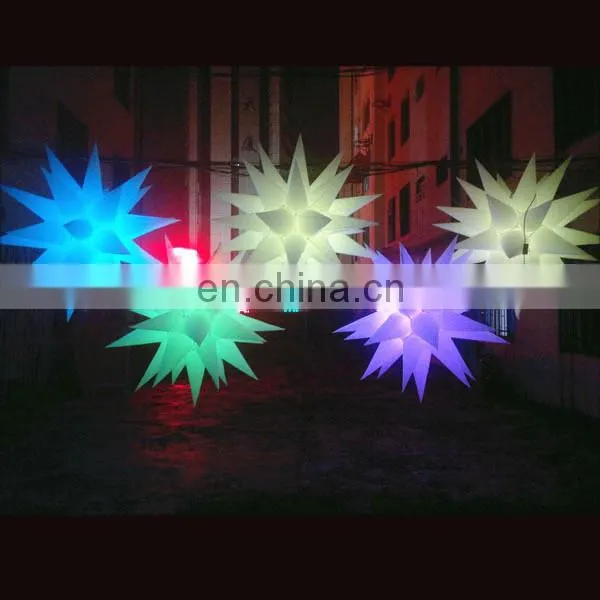 led inflatable star with led lighting for pub stage birthday Halloween party decoration