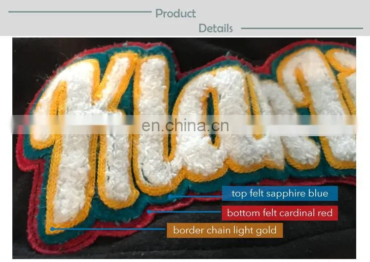 no minimum order quantity custom chenille patches
