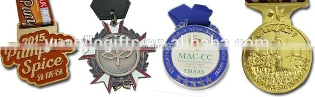 Design your own custom Metal Crafts production zinc alloy blank gold award metal sport medal with ribbon