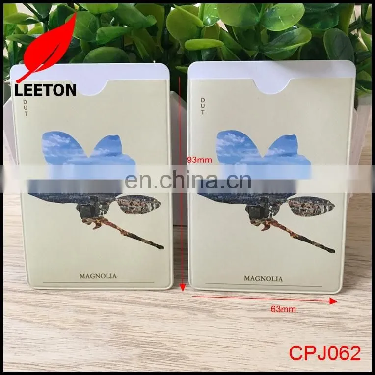 Factory custom vertical plastic ID card holder
