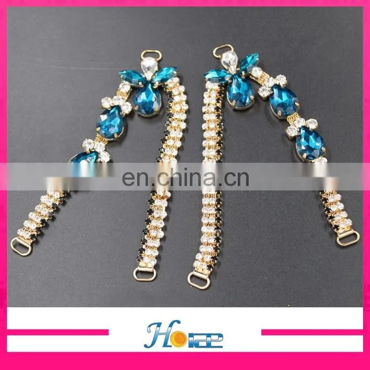 high quality lady sandal decoration rhinestone crystal jewelry shoe accessories