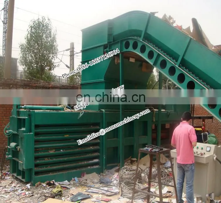 Automatic Hydraulic press packing /PET bottle baling machine / cotton baler machine