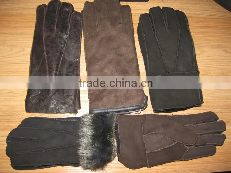 100% Genuine Double face sheepskin glove