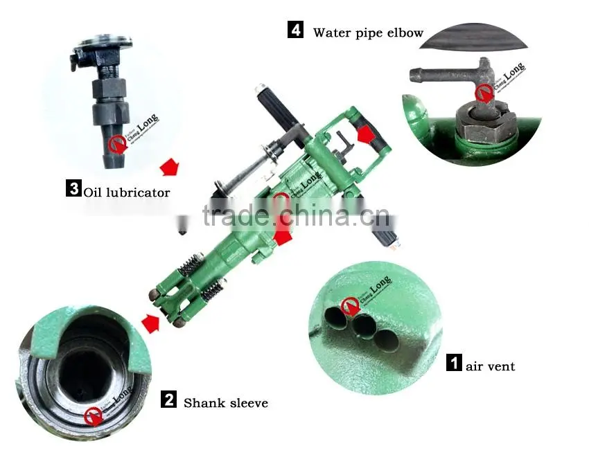 Y20ly pneumatic air leg rock drill