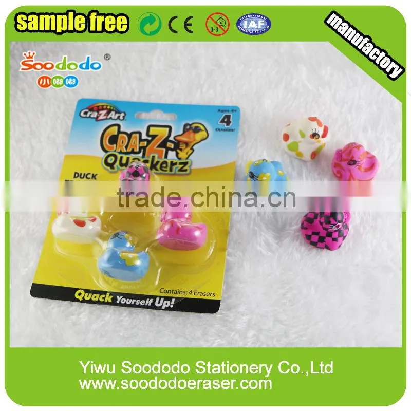 3d duck shaped eraser