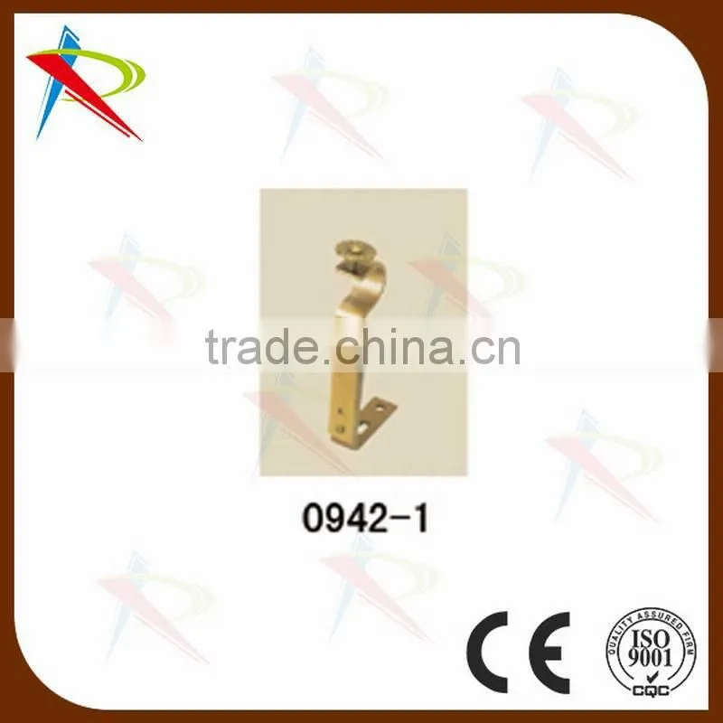 Iron curtain rod brackets