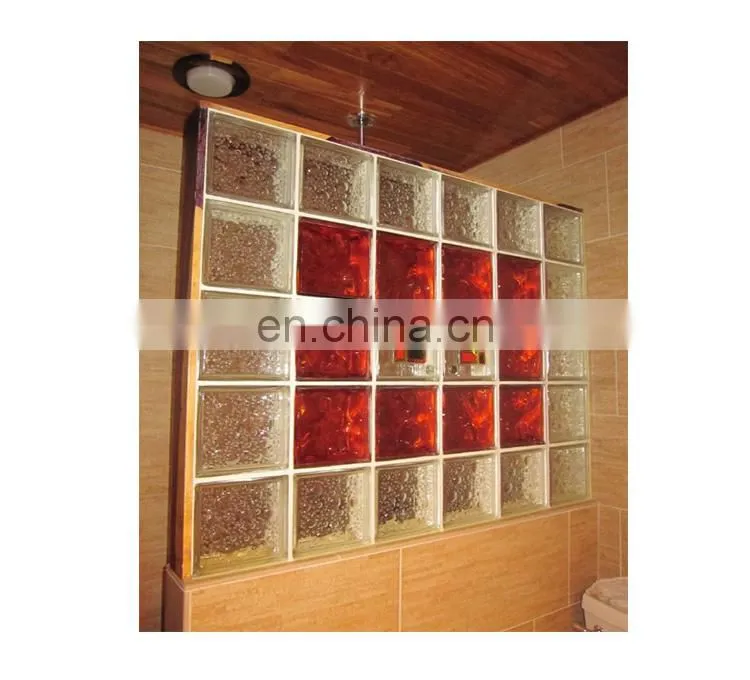Patten Texture Eco-friendly Outdoor Wall Decorative Exterior Hollow Glass Brick