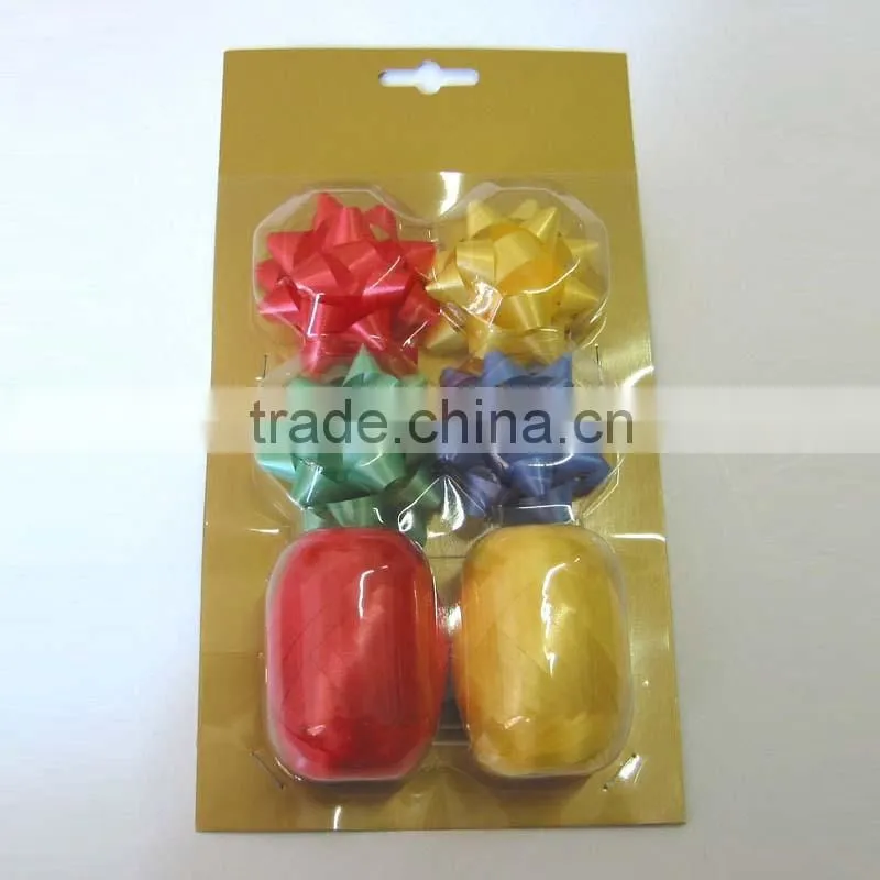Holographic Red Curling Ribbon Bow for Christmas/party/holiday decoration