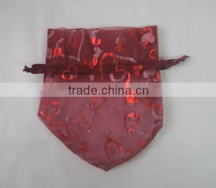 fringed organza transparent gift drawstring bags for party/Christmas packing jewelry/candy/wine of the bottle/gift