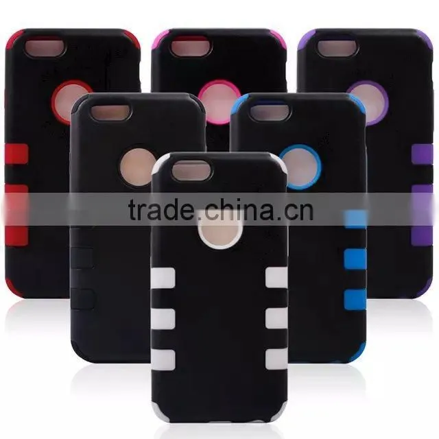 For Iphone 6 4.7" SILIONE+PC CASE