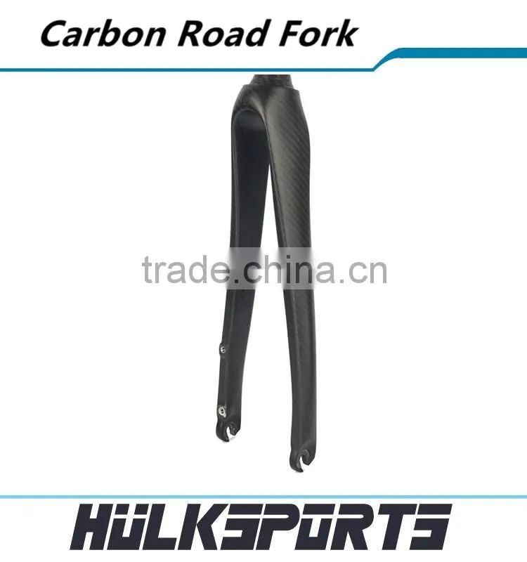 High-end road bike carbon front fork 3k/ud bicycle disc-brake fork 370mm carbon road fork