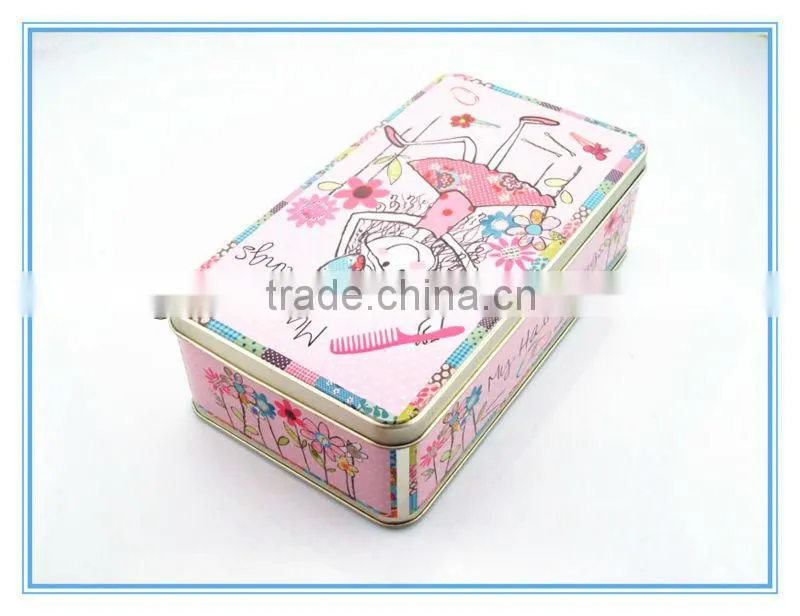 Pre-printed tinplate paper box can