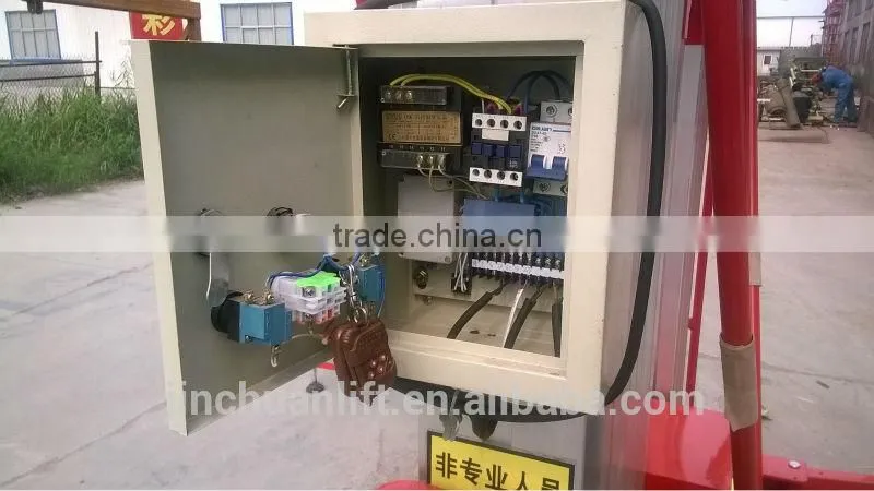Aluminum hydraulic lift platform / hydraulic double mast aluminum alloy lift