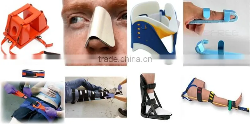 Fiberglass foam padded flexible polyurethane material for finger splint