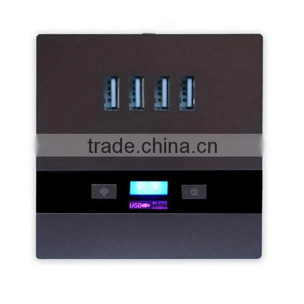 USB faceplate outlets with 4 usb socket