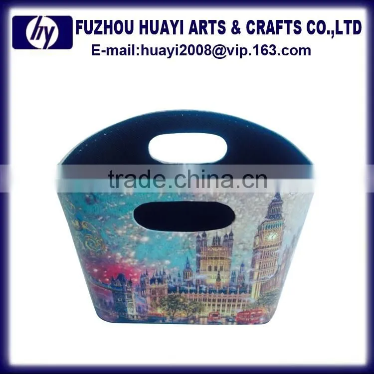 wholesale fancy craft foldable leather storage basket various kind of basket